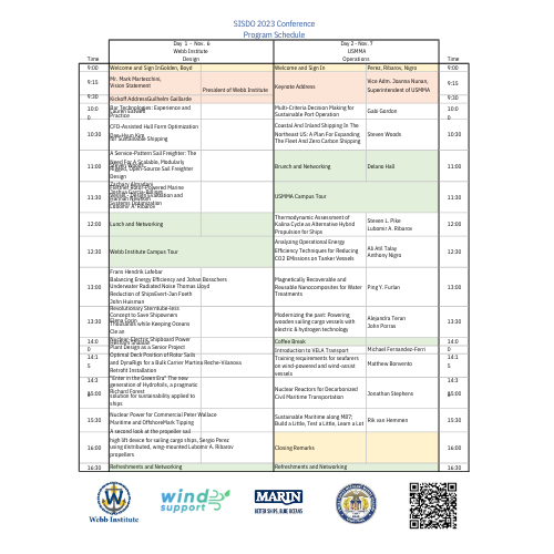 SISD 2023 Calendar